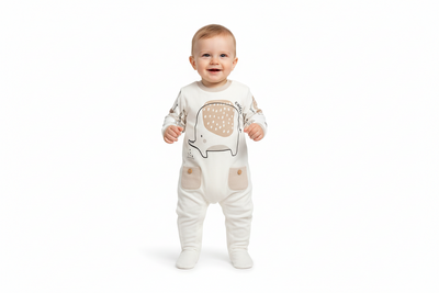 Chicco „Elefanten“-Body mit Beinen – FSC®- und OEKO-TEX®-zertifiziert