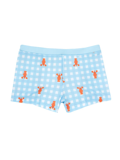 Chicco — Badeshorts mit Hummern | Hellblau Vichy