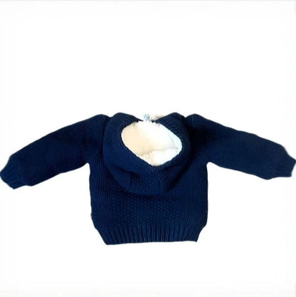 Chicco dark blue winter sweater for boys with buttons