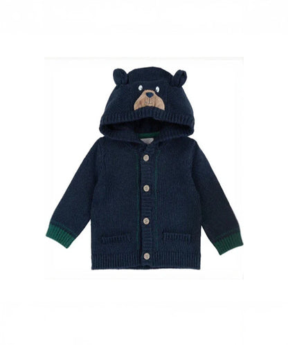 Chicco boys' sweatshirt with a bear-shaped hood