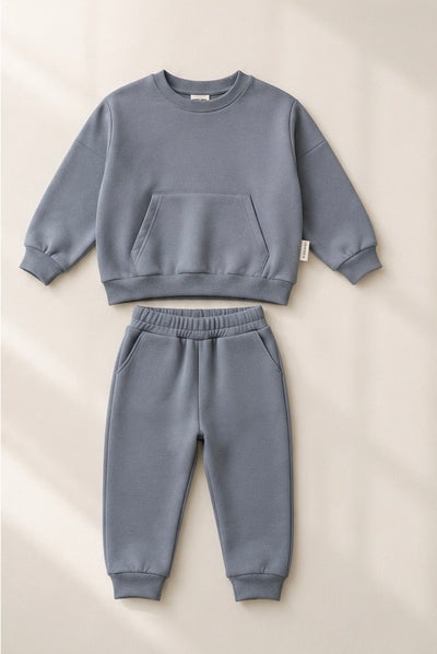 Vauva-Children's cotton tracksuit set with pocket - various colors (Sizes 80-104)