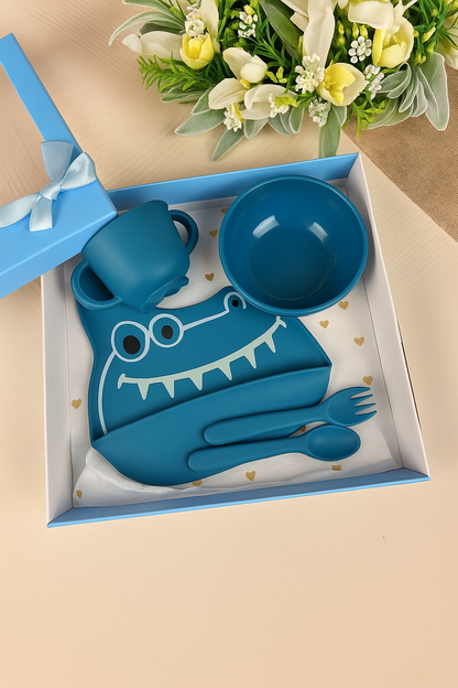 Silicone feeding set in a gift box - the perfect gift for little gourmets