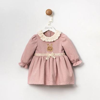 Elegantna dječja haljina s vintage čipkastim detaljima - Šaramondo