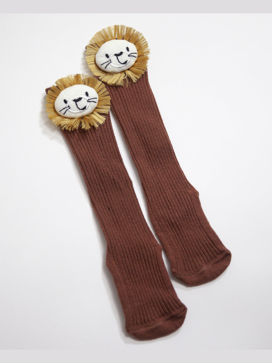 Baby knee-high socks "Lion" (6 - 24 M)