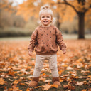 Vauva Organic Cotton Polka Dot Set - Sweatshirt and Leggings (Sizes 80-104)