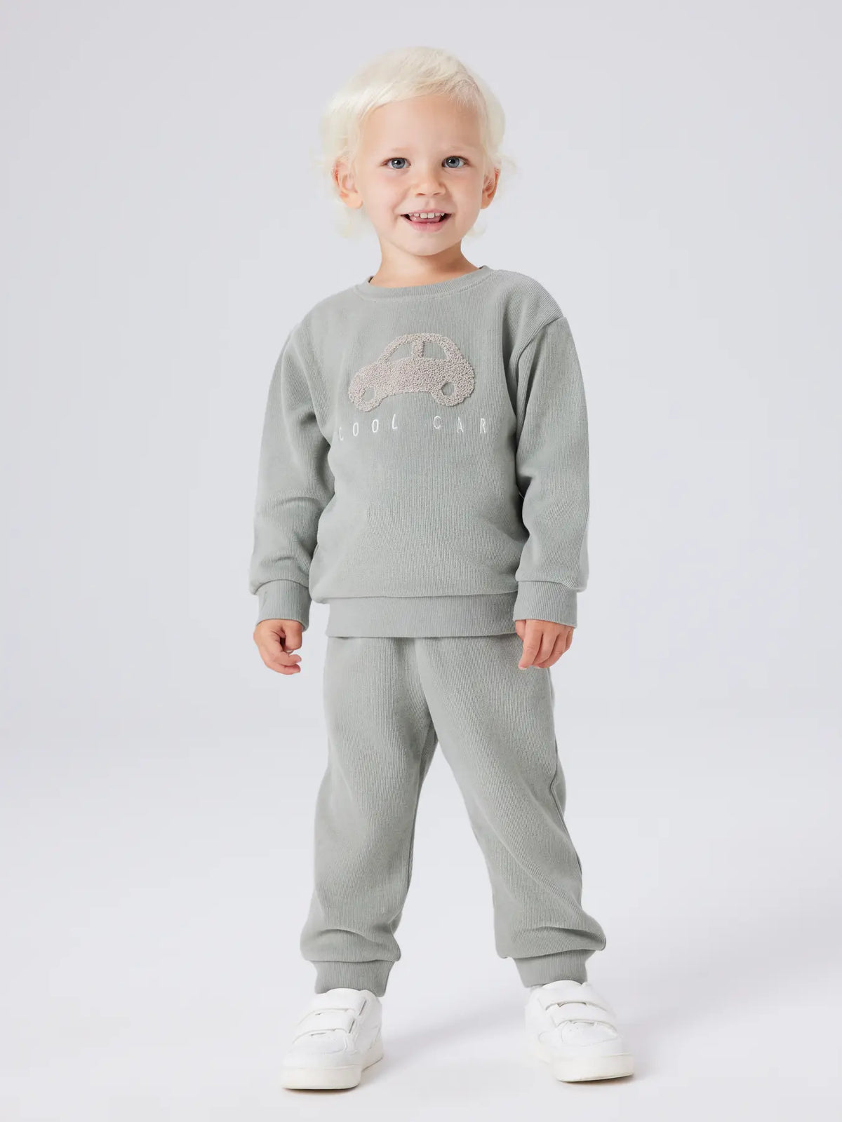 Nameit children's sweatpants made of unbrushed loopback sweat material