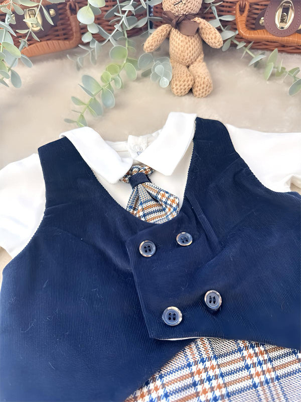 Elegantni kombinezon za bebe – Maleni džentlmen