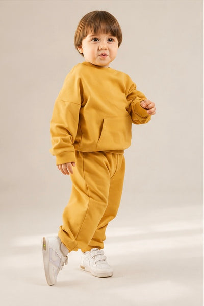 Vauva-Children's cotton tracksuit set with pocket - various colors (Sizes 80-104)