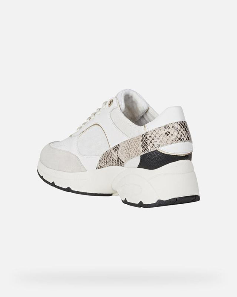 GEOX SNEAKERS - WHITE/OFF WHITE