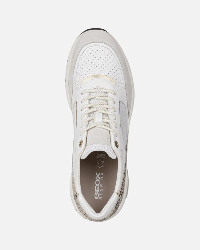 GEOX SNEAKERS - WHITE/OFF WHITE