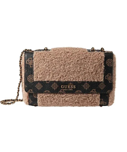 GUESS faux fur shoulder bag
