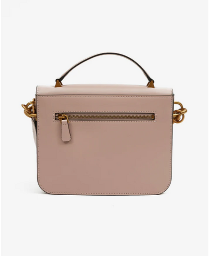 Guess elegante Handtasche mit Kette – Nude