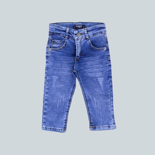 Hose aus 100 % Baumwolle im Denim-Look