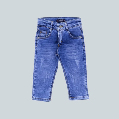 Hose aus 100 % Baumwolle im Denim-Look