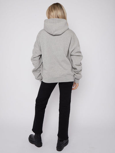 Übergroßer Hoodie mit plissierten Ärmeln