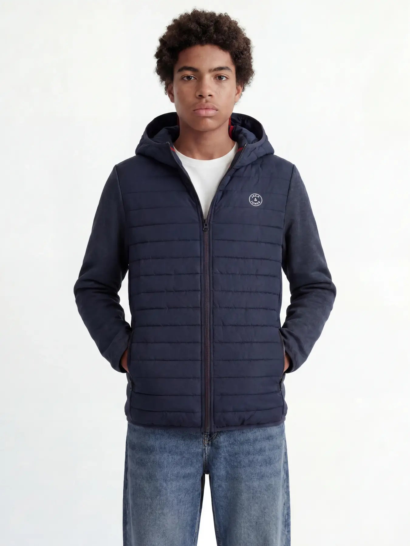 JACK & JONES Hibridna i vjetrootporna jakna za dječake (JJEMULTI)