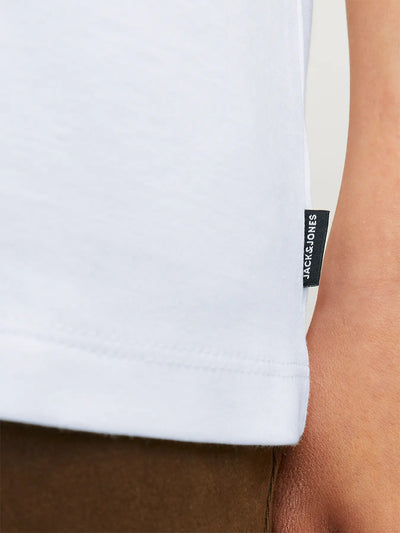 Jack&amp;Jones – T-Shirt aus Bio-Baumwolle, weiß