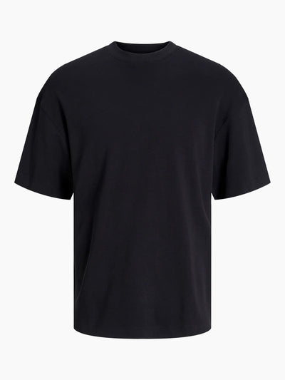 Jack&amp;Jones – T-Shirt aus Bio-Baumwolle in Schwarz