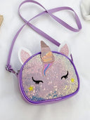 Worldly cute little unicorn crossbody bag