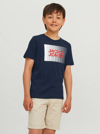 JACK&amp;JONES JUNIOR JJECORP Logo – Kurzarm-T-Shirt für Kinder (Normale Passform)