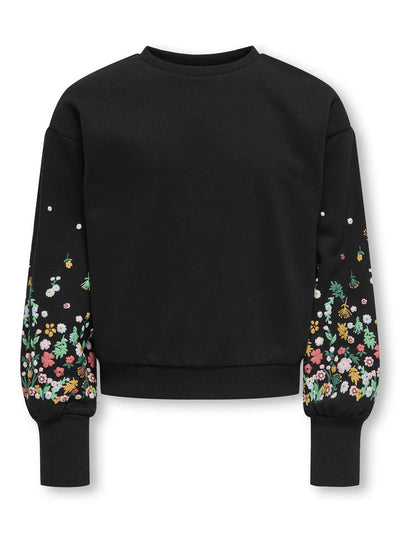 ONLY GIRLS sweatshirt s cvjetnim rukavima (KOGBROOKE)