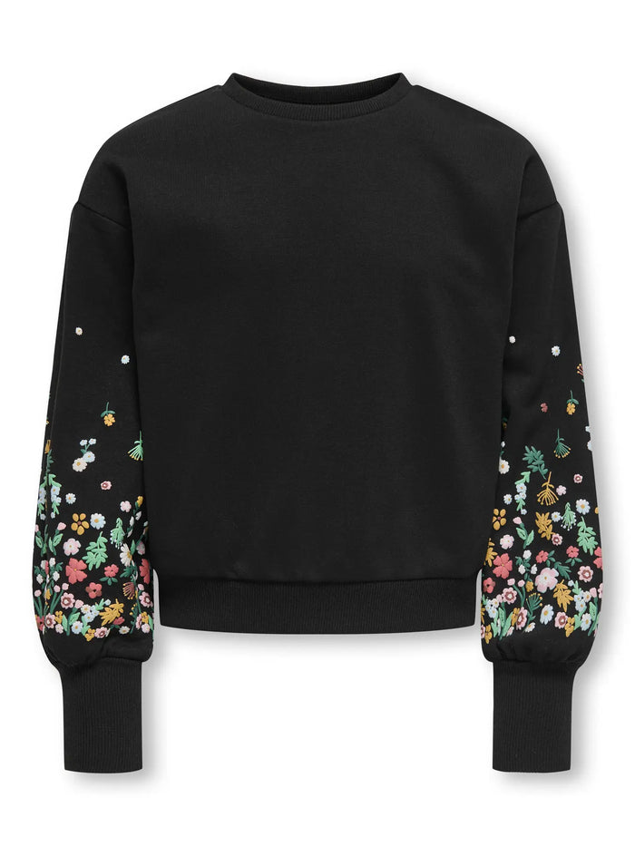 ONLY GIRLS sweatshirt Kogbrooke s cvjetnim rukavima
