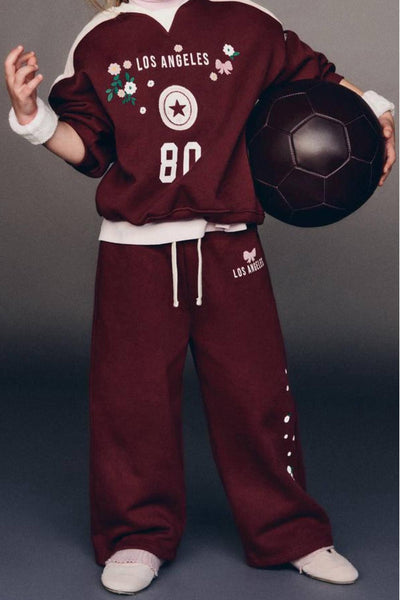 La'ciel Paris Kinder-Trainingsanzug „Los Angeles“ – 100 % Baumwolle
