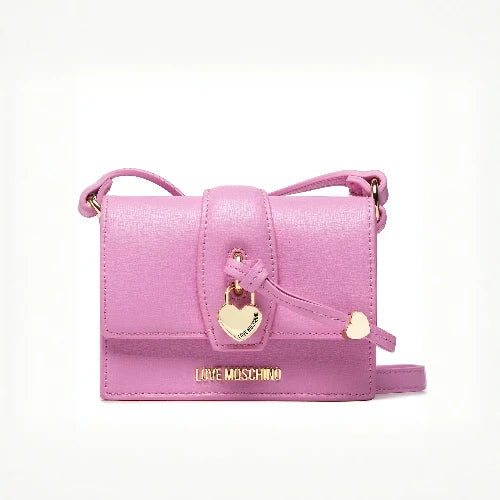 Love Moschino mini torbica u ružičastoj boji s privjeskom srca - Šaramondo