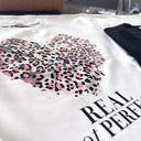 T-Shirt „Real not Perfect“ mit Herzmotiv – Größen 134-164
