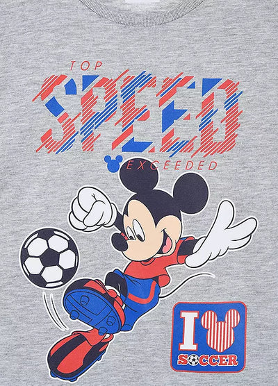 Disney Mickey Speed ​​Kinder T-Shirt – 100 % Baumwolle