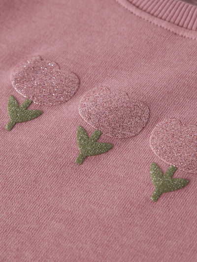NAME IT dječja haljina dugih rukava s glitter printom