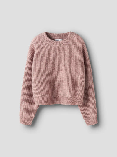 Nameit – Kurzer, kastiger Strickpullover 