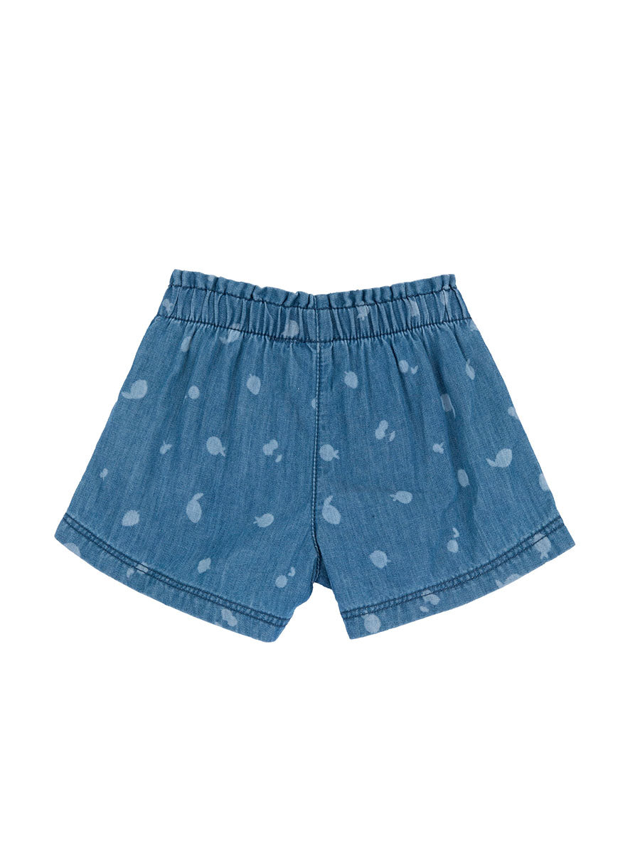 CHICCO JEANS-SHORTS FÜR MÄDCHEN — PAPERBAG JEANS SHORTS