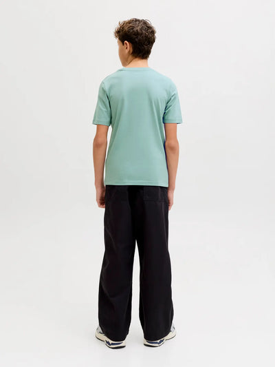 Jack & Jones Junior Bio-T-Shirt mit Pigmentprint (Mineral Blue)