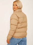 Puffer jacket with lining