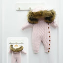 Nipperland knitted jumpsuit with open legs