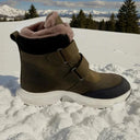 Winter leather boots with Velcro - Leather &amp; Orthopedic lining