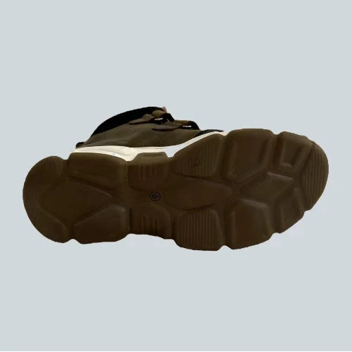 Winter leather boots with Velcro - Leather &amp; Orthopedic lining