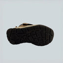 Winter leather boots with leather Velcro strap