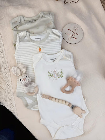 Geschenkpaket „Mein erstes Ostern“ – Bio-Baumwolle und unbedenkliche Zusatzstoffe 
