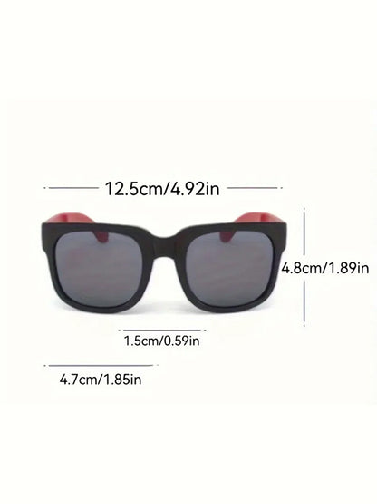 Self-folding square sunglasses for children