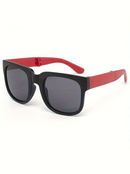 Self-folding square sunglasses for children