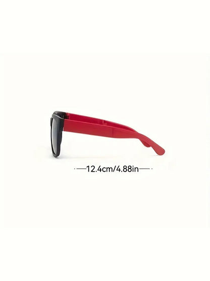 Self-folding square sunglasses for children