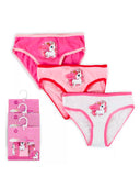 Set of girls' panties with a unicorn motif (3 pieces)