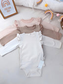 Vauva set of 3 long-sleeved bodysuits – 100% organic cotton