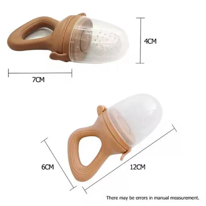 Silicone pacifier for feeding - A safe introduction to new flavors for babies from 6 months!