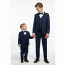 Svečano dječje tamnoplavo odijelo s prslukom i leptir mašnom (92-158)