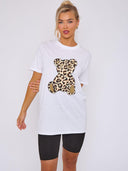Teddy Graphic T-shirt with leopard print - the perfect combination of comfort and style