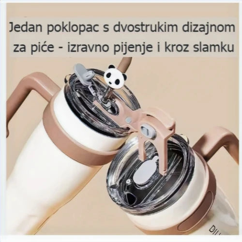 Termosice s ručkom i Panda slamkom- Šaramondo - Šaramondo