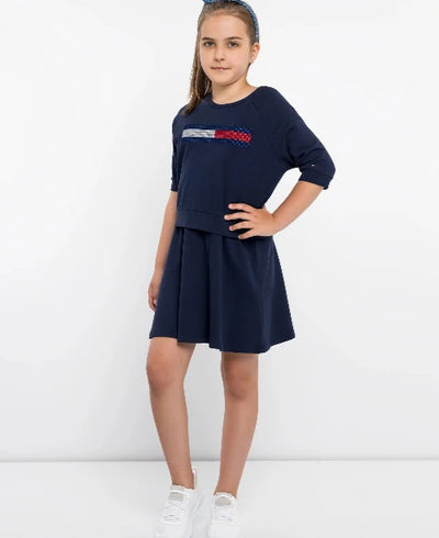 Tommy Hilfiger haljina za djevojčice – Elegantni casual dizajn - Šaramondo